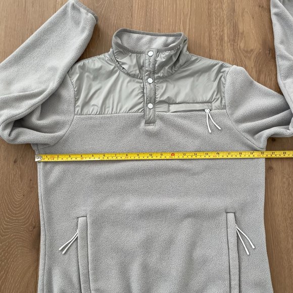Evo Fleece Jacket Women Small Gray Ballard Polartec Pockets Mock Neck Midlayer - Picture 8 of 14